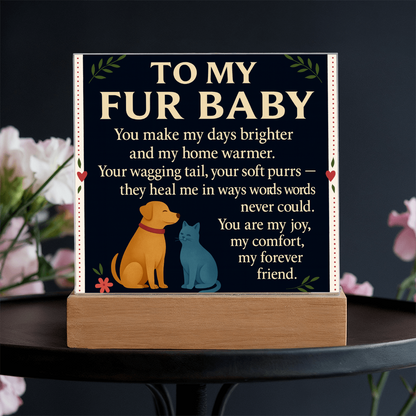 To My Fur Babys-Love You-Acrylic Plaque