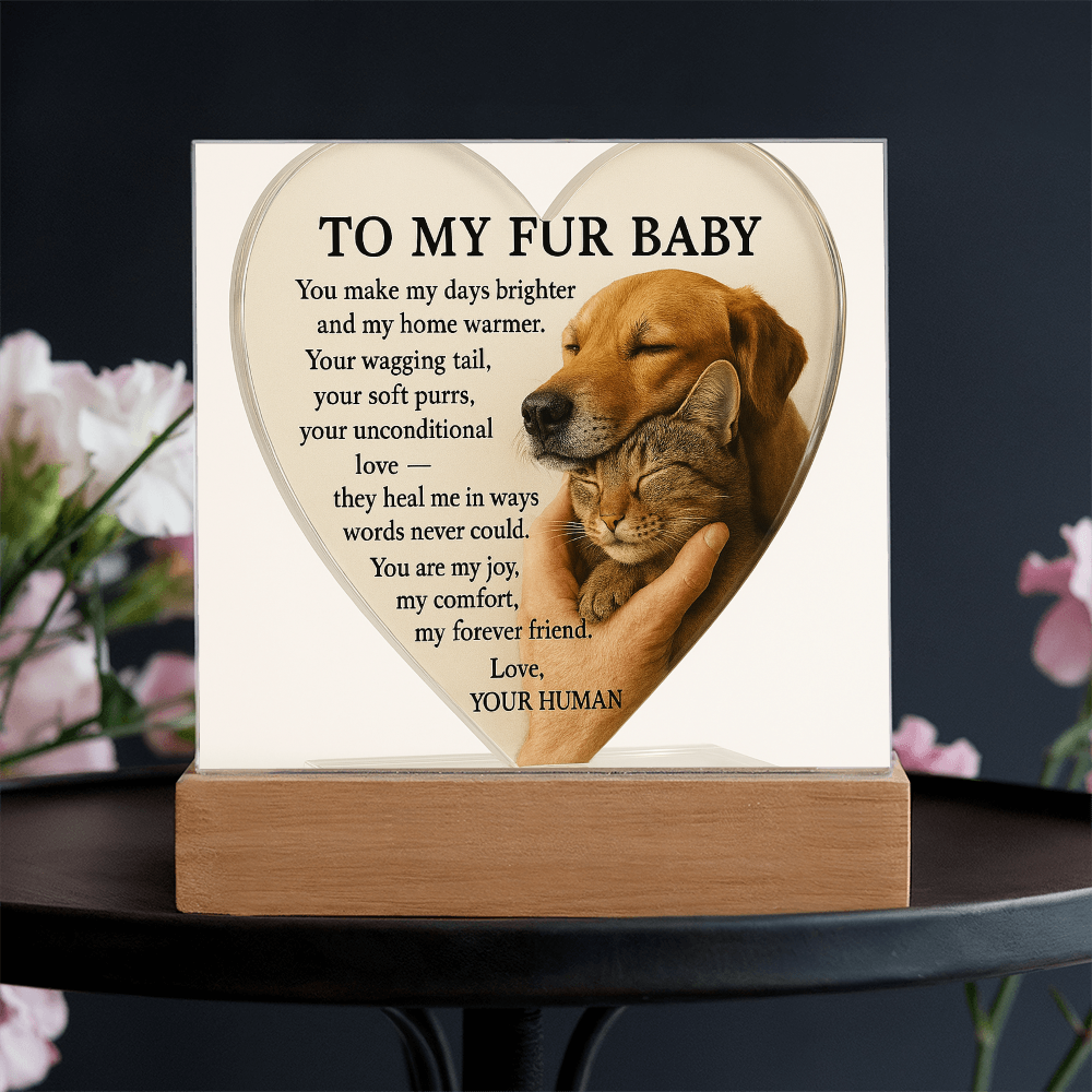 To My Fur Babys - Best Friends Forever-Acrylic Plaque! ❤️