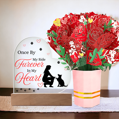 To My Dog - "Furever In My Heart" - Acrylic Heart Plaque