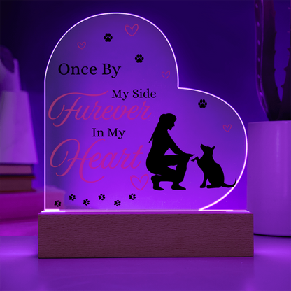 To My Dog - "Furever In My Heart" - Acrylic Heart Plaque