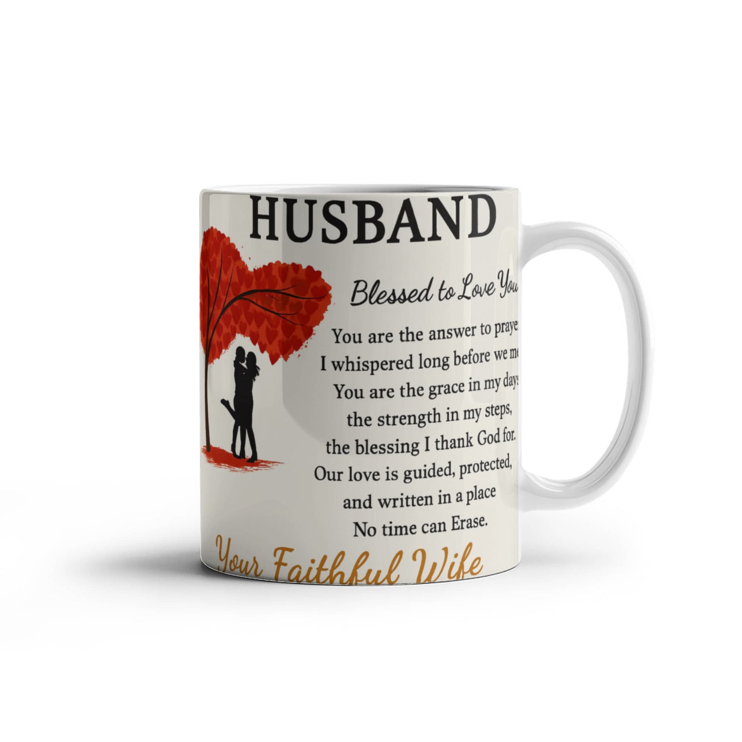 To My Husband – Faithful Partner Coffee Mug | Sentimental Anniversary Gift from Wife