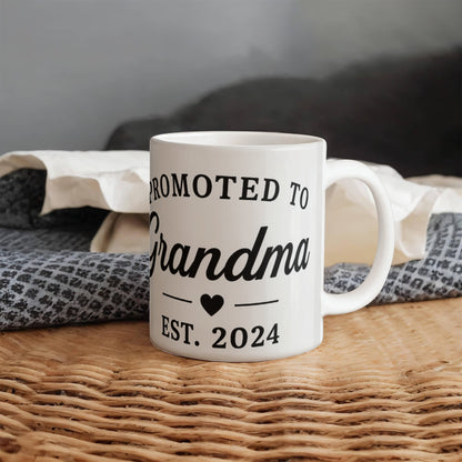 Promoted to Grandma-Ceramic Coffee Mug-Congratulation Gift