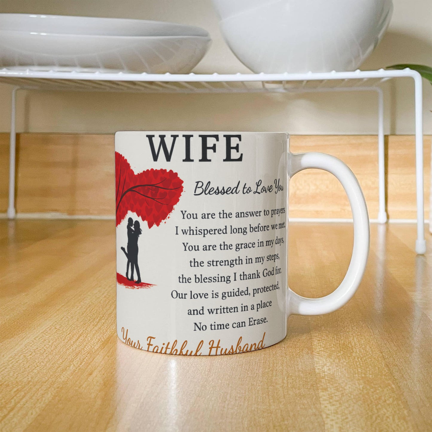 To My Wife – Faithful Partner Coffee Mug | Sentimental Anniversary Gift from Husband