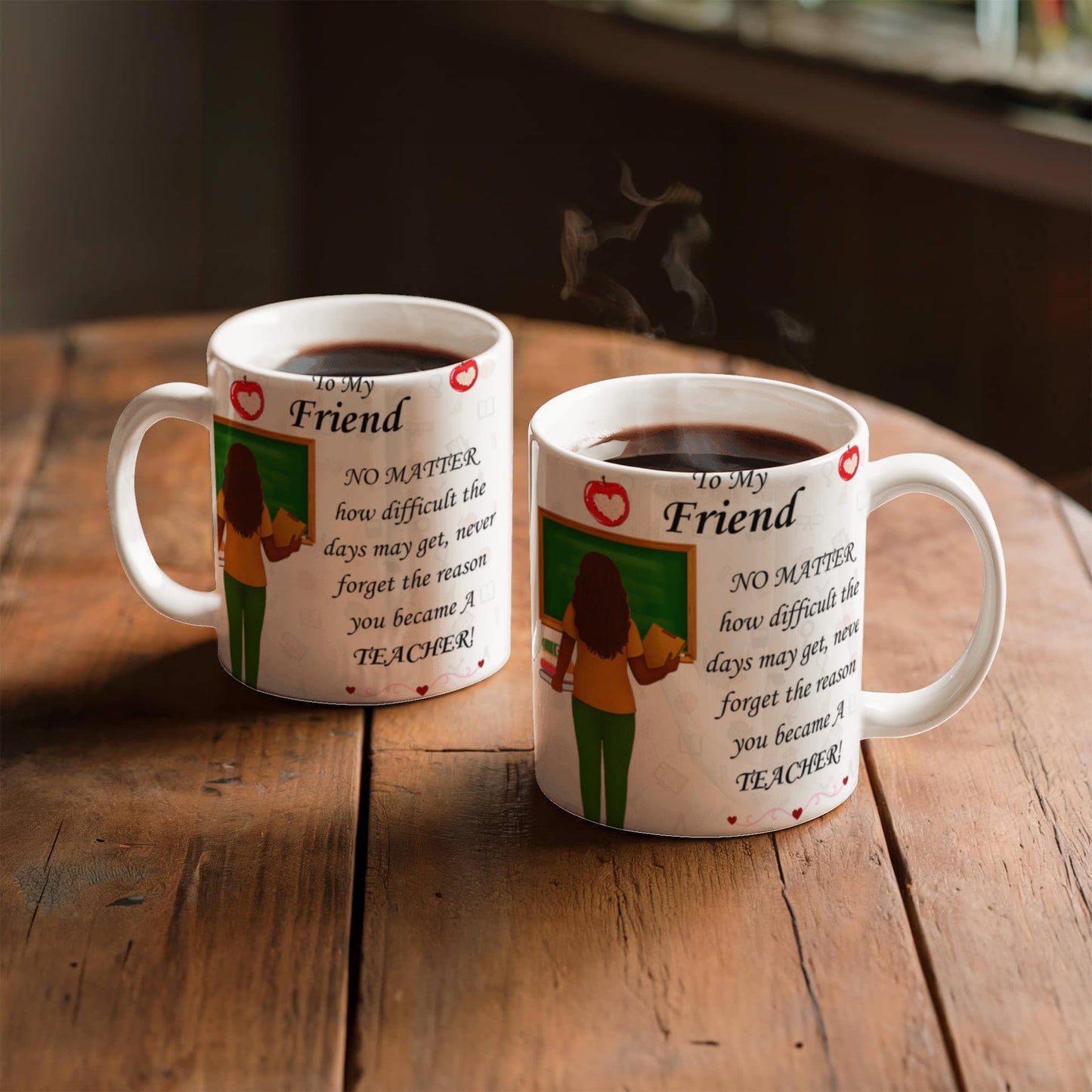 To My Friend- "Never Forget Why You Are A Teacher" - Mug