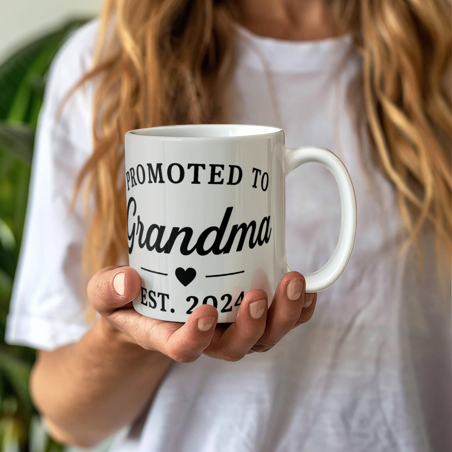 Promoted to Grandma-Ceramic Coffee Mug-Congratulation Gift