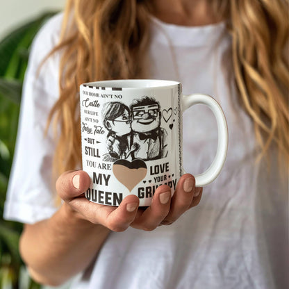 TO My Wife- My Queen My Grumpy Old Man-Coffee Mug