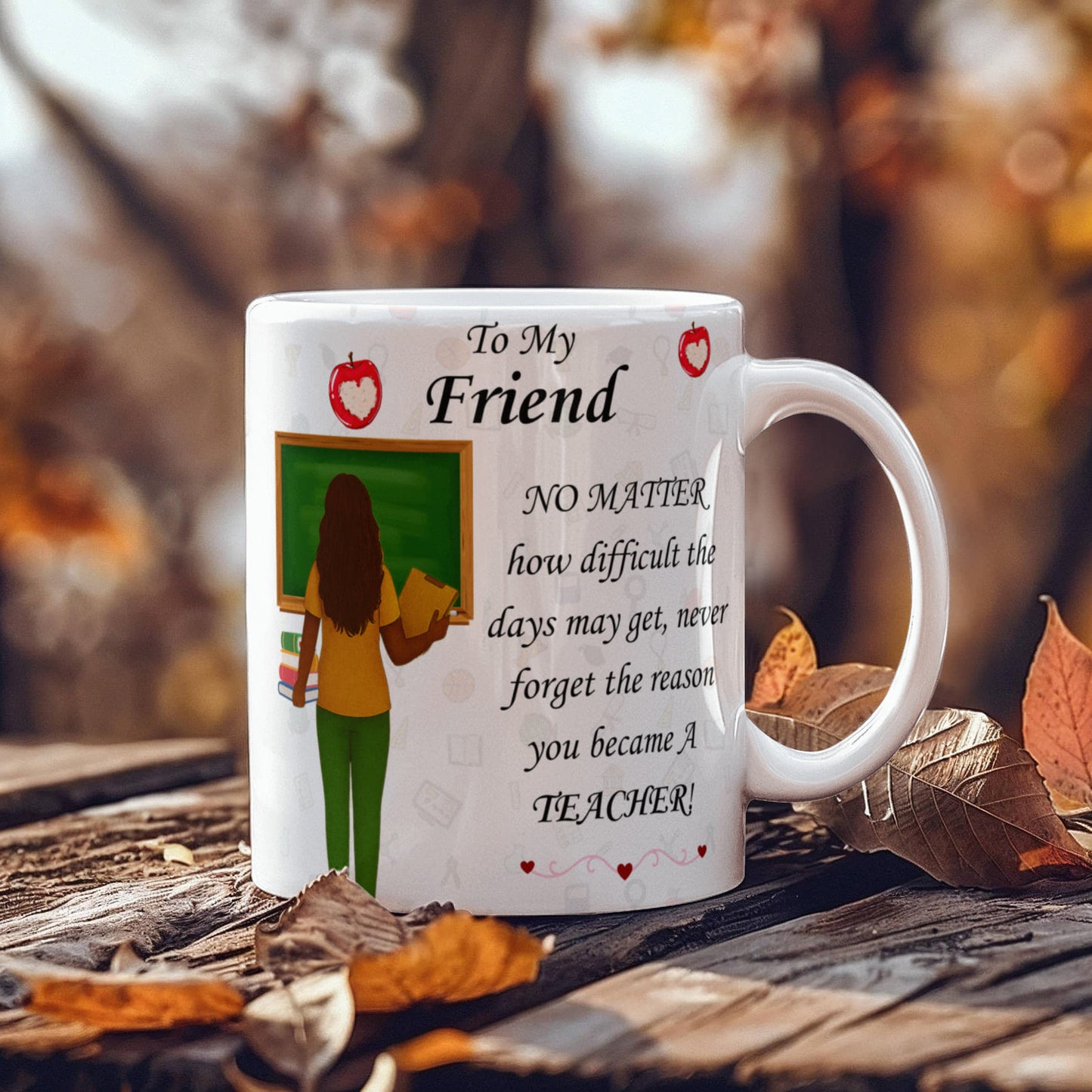 To My Friend- "Never Forget Why You Are A Teacher" - Mug