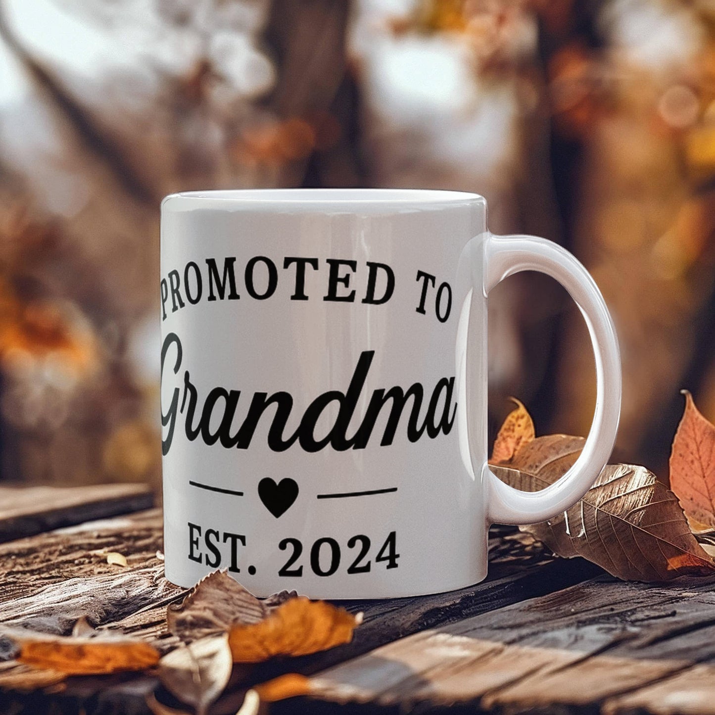 Promoted to Grandma-Ceramic Coffee Mug-Congratulation Gift