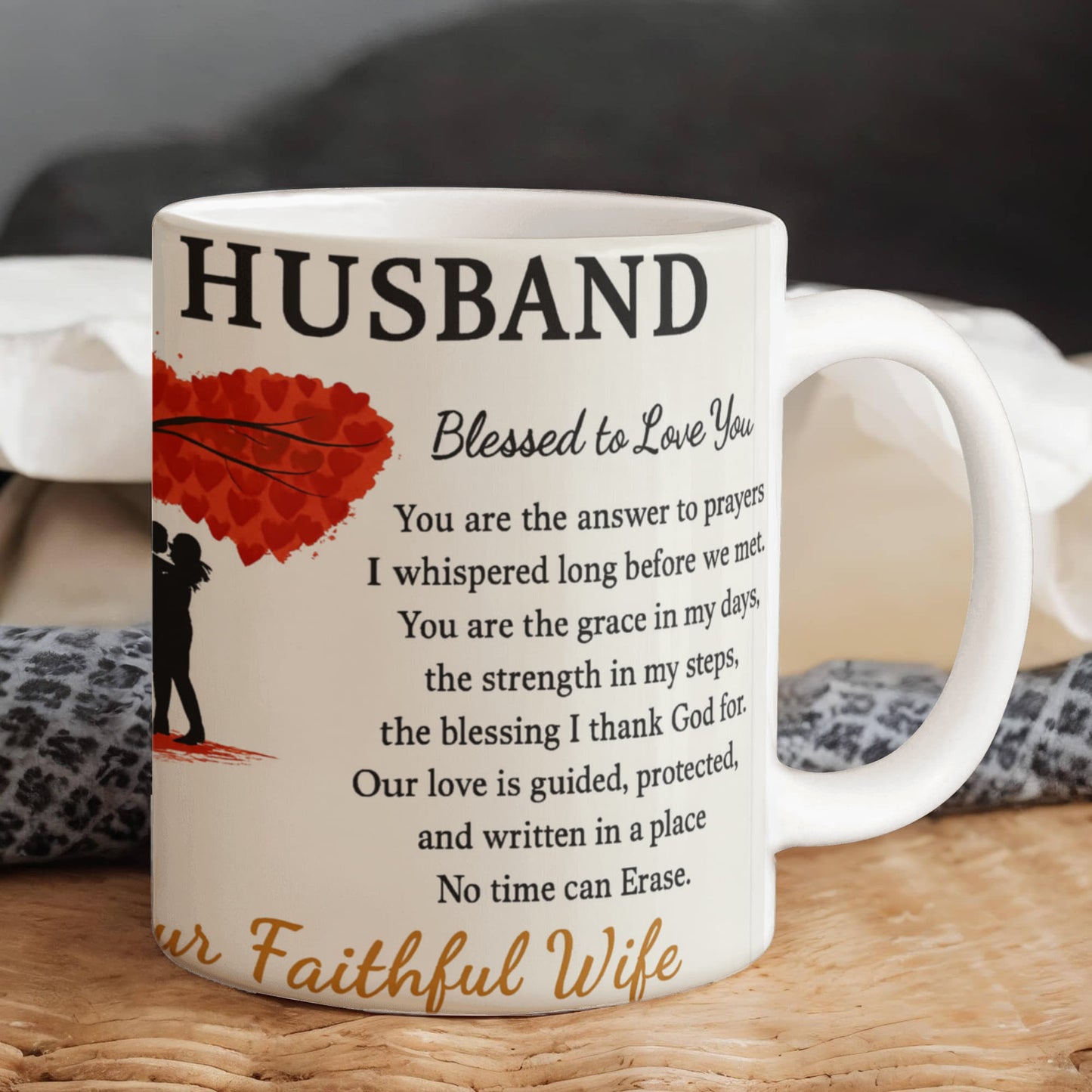 To My Husband – Faithful Partner Coffee Mug | Sentimental Anniversary Gift from Wife