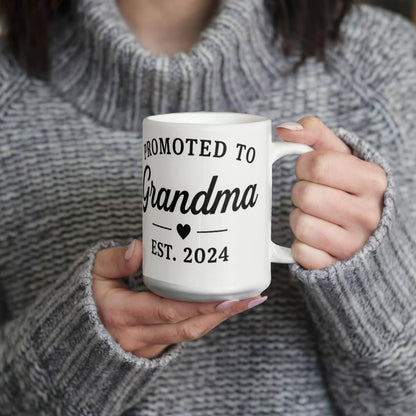 Promoted to Grandma-Ceramic Coffee Mug-Congratulation Gift