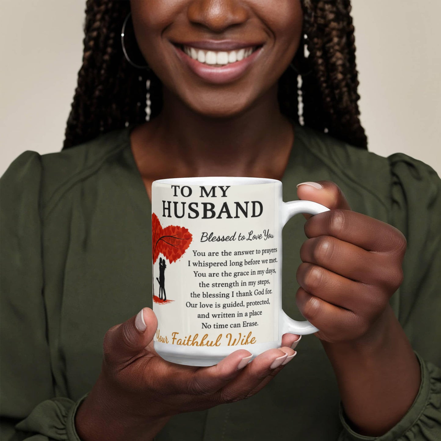 To My Husband – Faithful Partner Coffee Mug | Sentimental Anniversary Gift from Wife