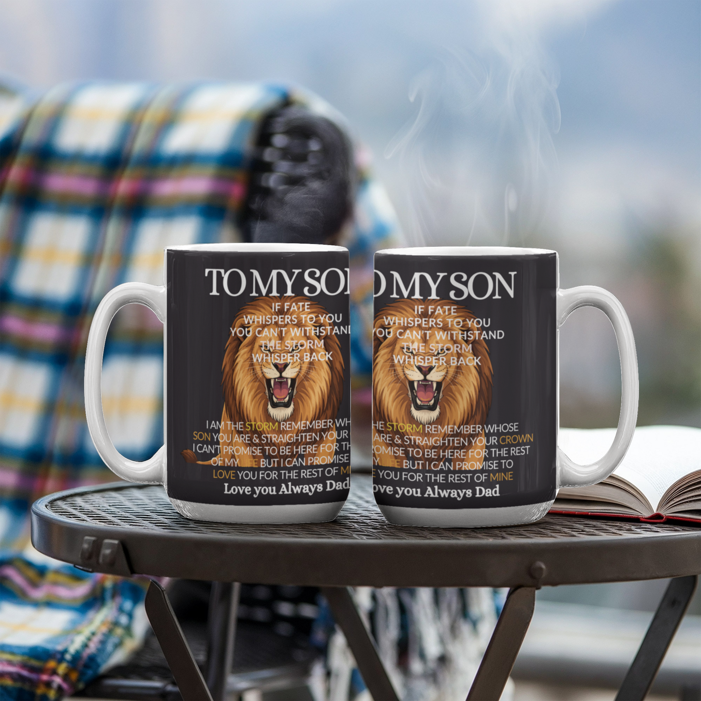 To My Son- If Fate Whisper I am The Storm-high‑end Coffee Mug- gift