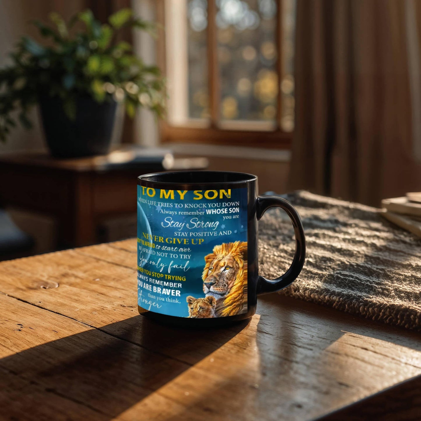 To My Son- Be Brave Coffee Mug
