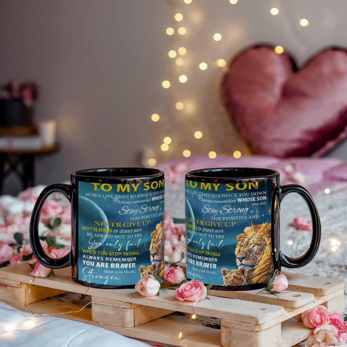 To My Son- Be Brave Coffee Mug