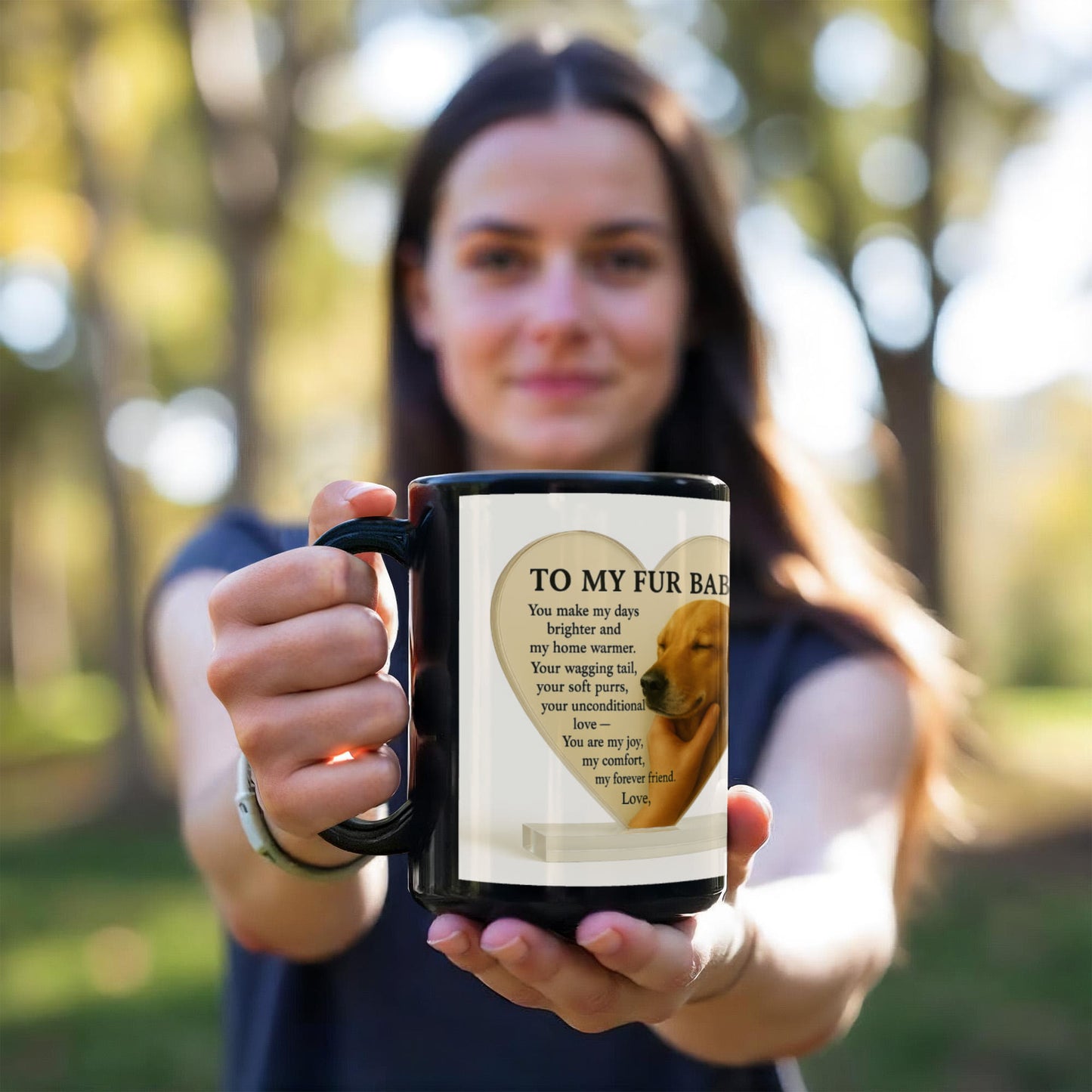 To My Fur Baby – A heartfelt tribute to your loyal companion, -Mug