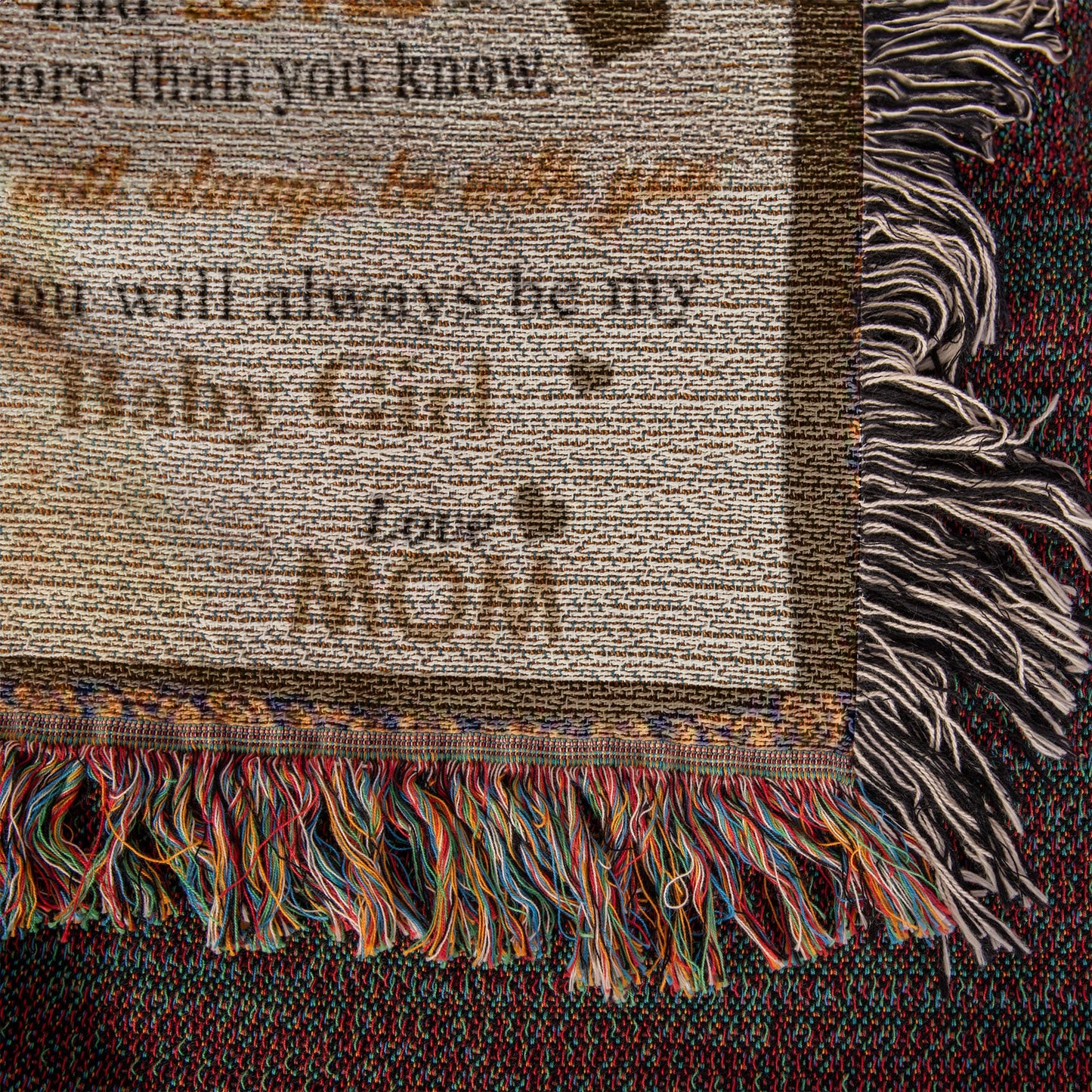 To My Daughter- You Are Never A Lone-Heirloom Woven Blanket