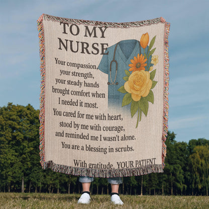 TO My Nurse Heirloom Photo Woven Blanket! 💕
