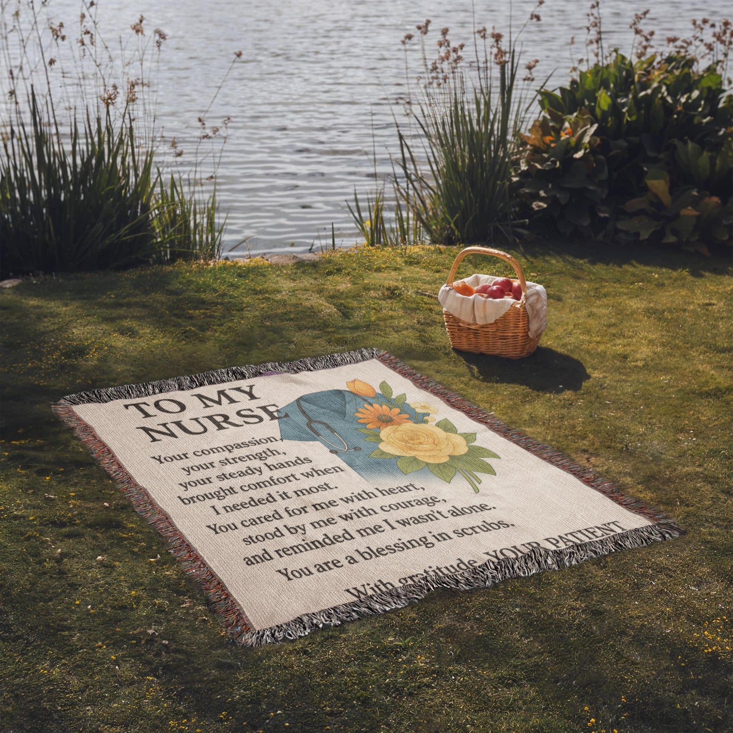 TO My Nurse Heirloom Photo Woven Blanket! 💕