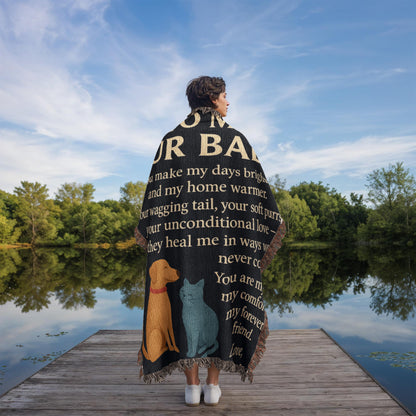 To My Fur Babys-Love Your Human-Heirloom Photo Woven Blanket 💕