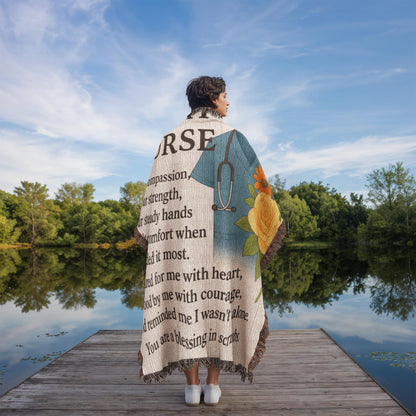 TO My Nurse Heirloom Photo Woven Blanket! 💕