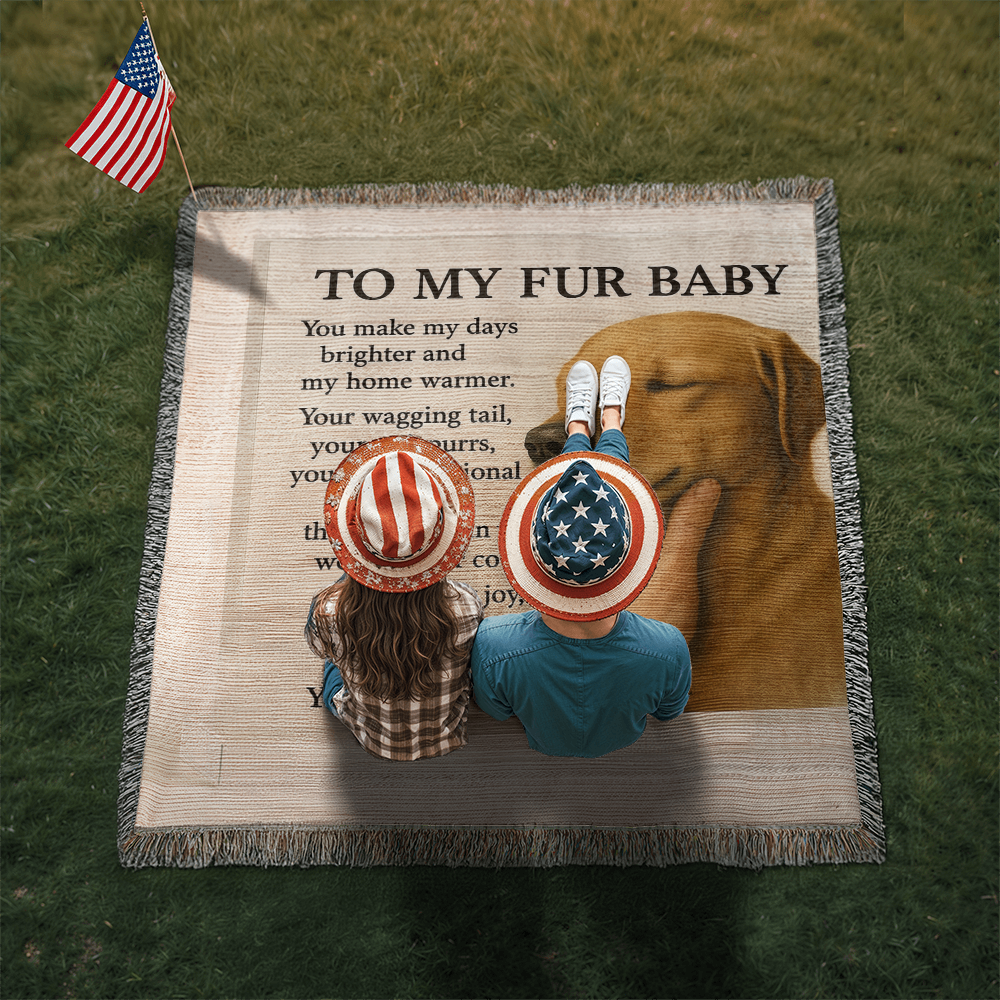 To My Fury Buddy's-Heirloom Artwork Woven Blanket