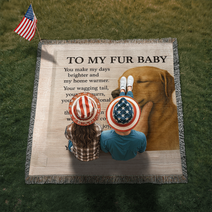 To My Fury Buddy's-Heirloom Artwork Woven Blanket