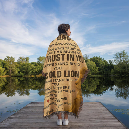 To My Daughter- Never Forget-Heirloom Artwork Woven Blanket