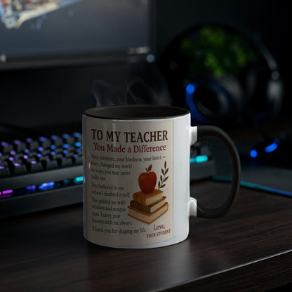To My Teacher – You Made a Difference-MUG