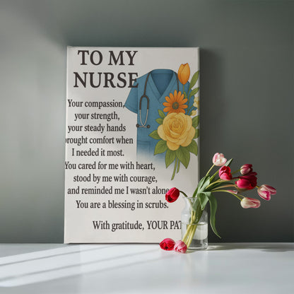 To My Nurse-Gallery Wrapped Canvas❤️