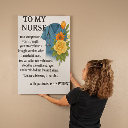 To My Nurse-Gallery Wrapped Canvas❤️