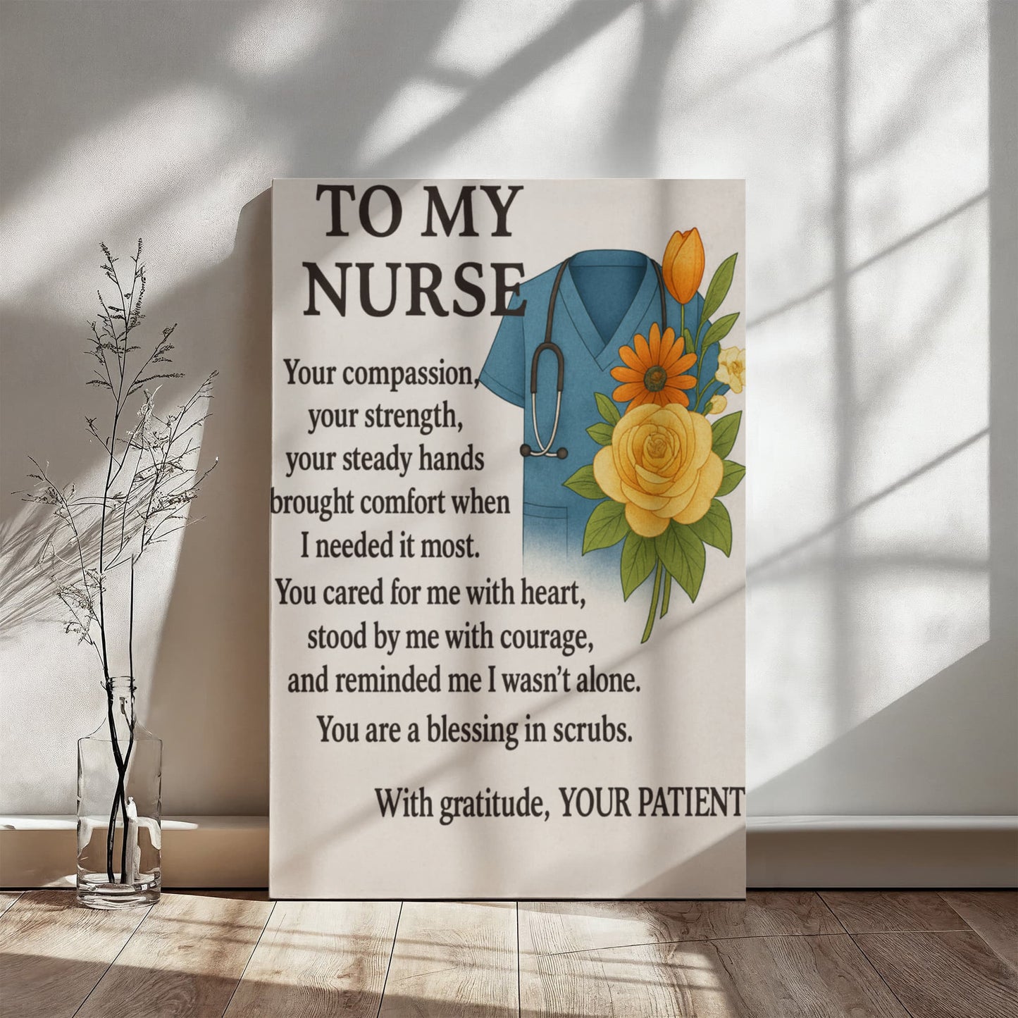 To My Nurse-Gallery Wrapped Canvas❤️