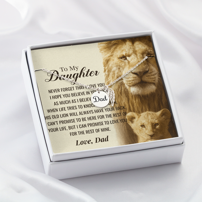 To My Daughter-As Much as I Believe in You-Heartfelt Memorial Necklace