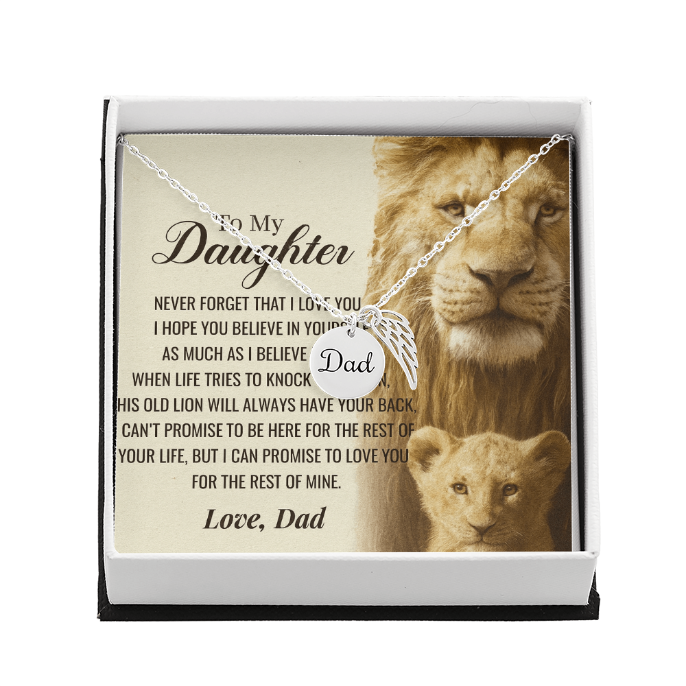 To My Daughter-As Much as I Believe in You-Heartfelt Memorial Necklace