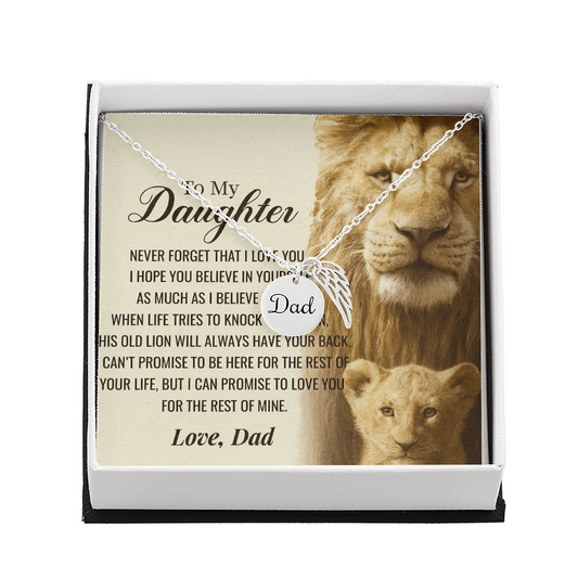 To My Daughter-As Much as I Believe in You-Heartfelt Memorial Necklace