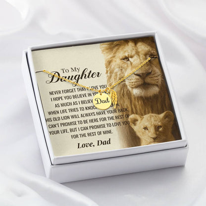 To My Daughter-As Much as I Believe in You-Heartfelt Memorial Necklace