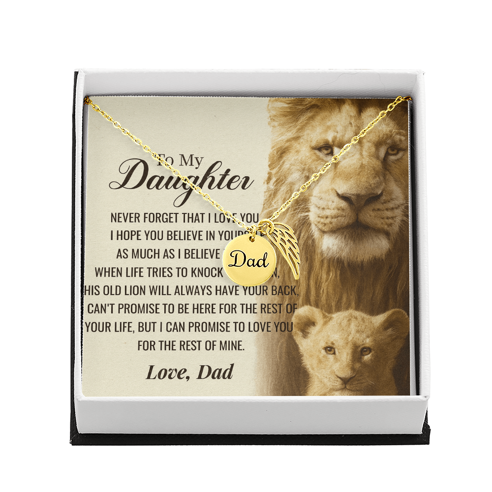 To My Daughter-As Much as I Believe in You-Heartfelt Memorial Necklace