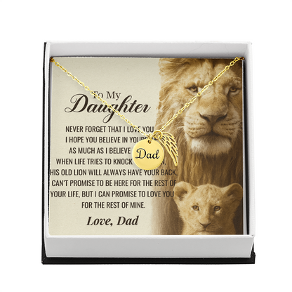 To My Daughter-As Much as I Believe in You-Heartfelt Memorial Necklace